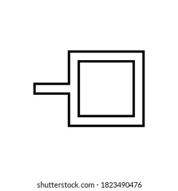 Display Device Right App Icon Design Vector