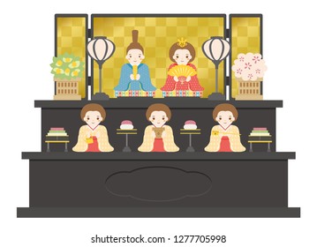 Display dolls for the Japanese doll festival.