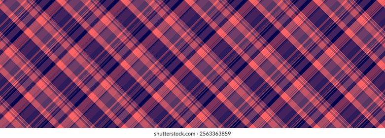 Display fabric background plaid, real texture pattern tartan. Illustration textile check vector seamless in red and pink colors palette.