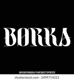 display font alphabet font vector
