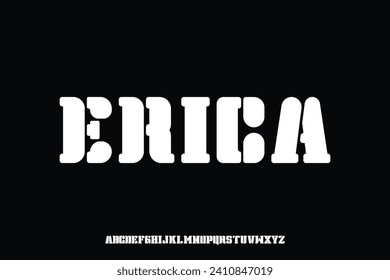 Display font alphabet font vector design suitable for headline, logotype, poster and many more