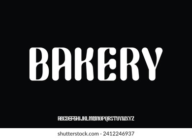 Display font alphabet font vector design suitable for headline, logotype, poster and many more