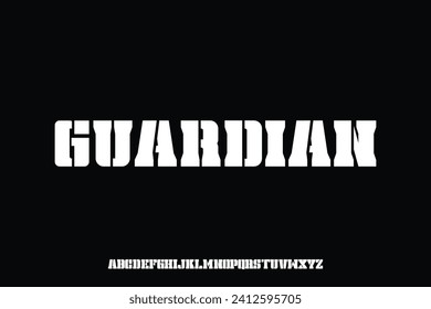 Display font alphabet font vector design suitable for headline, logotype, poster and many more