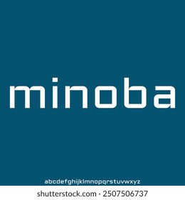 display font alphabet vector set