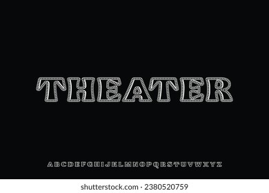 Display font vector alphabet design suitable for headline, posters and many more