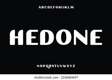Display font vector design, suitable for headlines, logotype, and poster, Vector illustration.