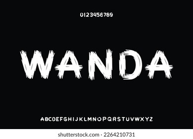 Display font vector design, suitable for headline, poster, invitation and many more