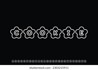 Display font vector design suitable for headline, title, poster and many more