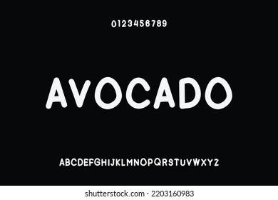 Display font vector, suitable for poster, book cover and creative design. Vector illustration