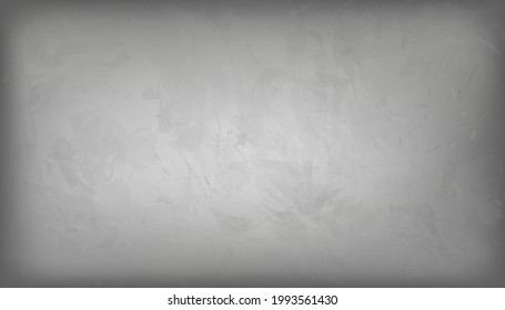 Fondo de textura de pared de cemento gris, superficie de la habitación del suelo de hormigón gris con patrón de textura rayado con luz y sombra. Habitación de estudio vacía mínima, fondo vectorial, banner de la galería con espacio para copiar