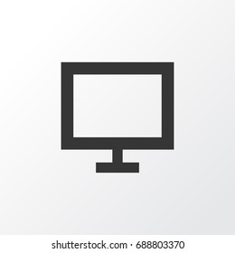 Display Icon Symbol. Premium Quality Isolated Monitor Element In Trendy Style.