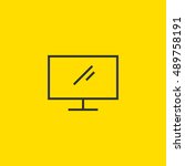 Display icon vector, clip art. Also useful as logo, web element, symbol, graphic image, silhouette and illustration.