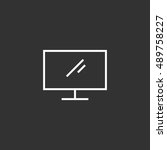 Display icon vector, clip art. Also useful as logo, web element, symbol, graphic image, silhouette and illustration.