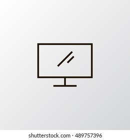 Display icon vector, clip art. Also useful as logo, web element, symbol, graphic image, silhouette and illustration.