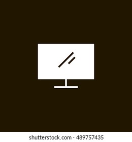 Display icon vector, clip art. Also useful as logo, web element, symbol, graphic image, silhouette and illustration.
