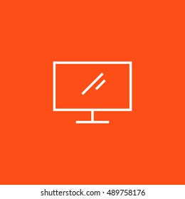 Display icon vector, clip art. Also useful as logo, web element, symbol, graphic image, silhouette and illustration.
