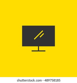 Display icon vector, clip art. Also useful as logo, web element, symbol, graphic image, silhouette and illustration.