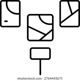 Display Icon Vector Element line icon design vector icons