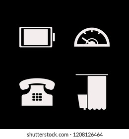 display icon. display vector icons set bathroom, speedometer, home phone and full battery