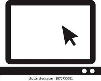 display icon vector. display sign on white background. monitor
 icon for web and app