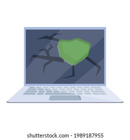 Display laptop repair icon. Cartoon of Display laptop repair vector icon for web design isolated on white background