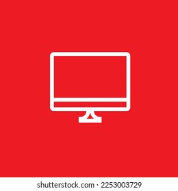 Display line icon. Graphic resource template, vector illustration.