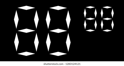 display for mark and print number price template vector