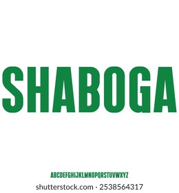 exibir vetor de fonte do alfabeto moderno