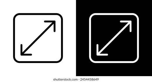 Display Modes Icon Set. Screen Expand and Flexible View Vector Symbols