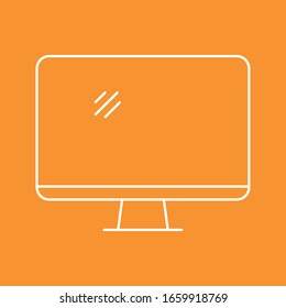 Display Monitor icon, stock vector illustration, EPS10