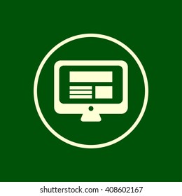 display and monitor icon. vector eps10 icon
