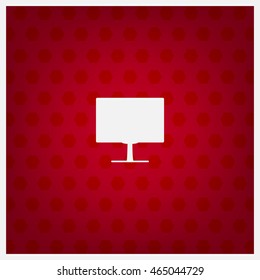 Display monitor vector mockup. Vector illustration