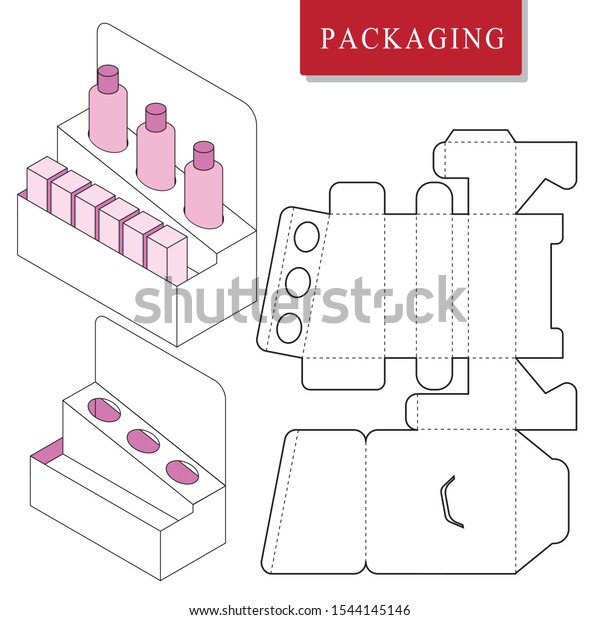 Display Package Skin Care Productvector Box Stock Vector (Royalty Free ...