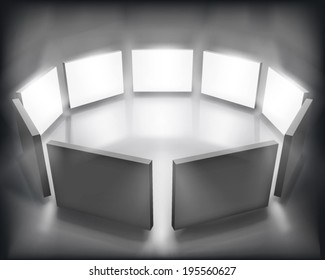 Display panels. Vector illustration.
