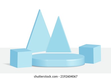 Display product podium table design template