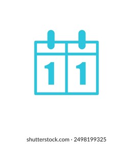 Display score icon. Isolated on white background. 
