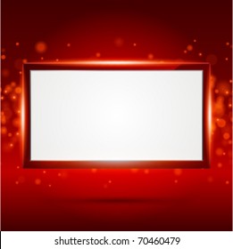 Display Screen fly with light vector background