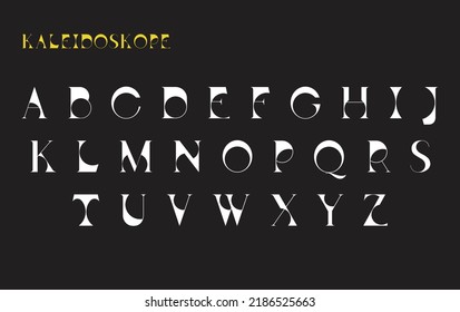 Display Serif Font. Rounded typeface for logo, elegant monogram, digital device and graphic. Vector typography design. Alphabet