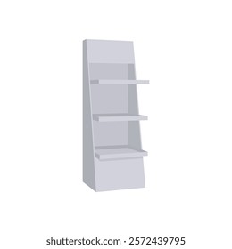 Display Shelves, Exhibition Vector illustration Isolated