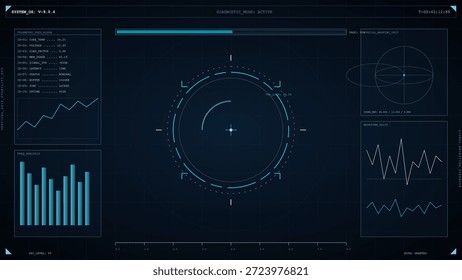 La pantalla muestra datos y gráficos en tiempo real relacionados con el diagnóstico del sistema. Se está realizando un seguimiento de varias métricas para la evaluación del desempeño. La escena refleja un espacio de trabajo ocupado.
