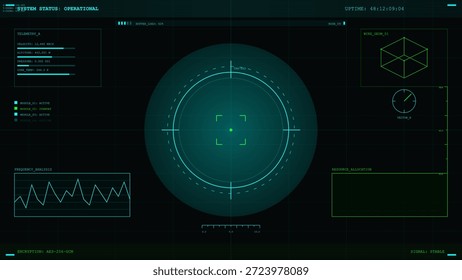 La pantalla muestra el Estado del sistema con datos operacionales, información de seguimiento y varias gráficas que indican las mediciones y lecturas a lo largo del tiempo.