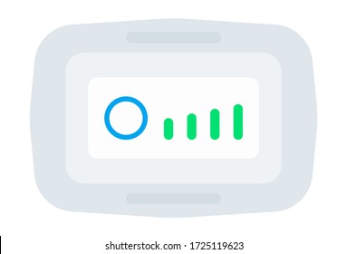 Mostrar con fuerza de señal Icono de vector drone aislado