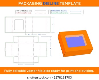 Mostrar caja de jabón, plantilla de línea