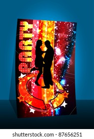 A display with stand banner template design. Vector illustration