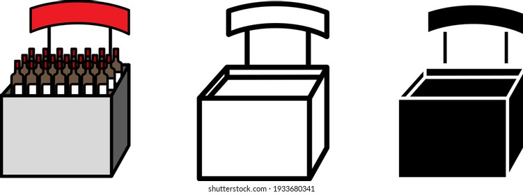 Display stand icon , vector