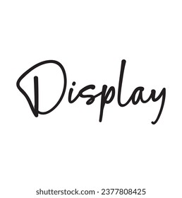 display text on white background.