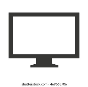 display tv isolated icon vector illustration design