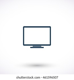 Display vector icon. Graphic symbol for web design, logo. Isolated sign on a white background.