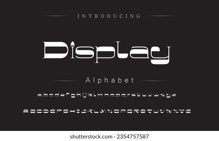 Display Vintage Brush Script Modern Font. Retro Typeface. Vector Illustration.