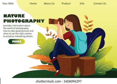 display for the web about photography to make it look more attractive to photography lovers,
